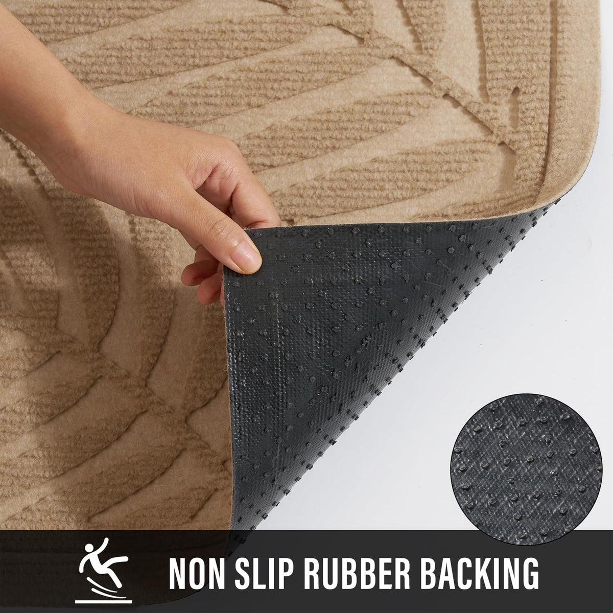 HIYARD mat shows fade-resistant polyester surface