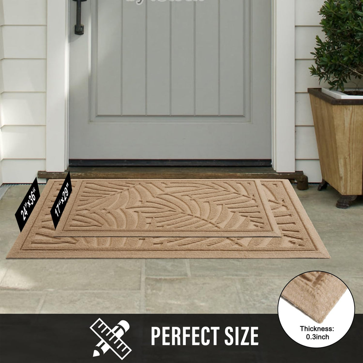 Weather-ready HIYARD mat withstands rain and sun