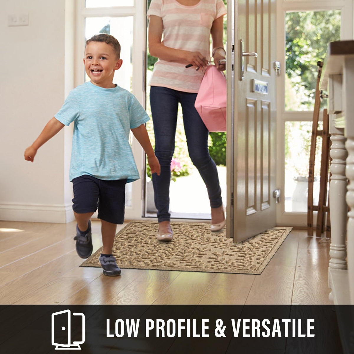 HIYARD Indoor-Outdoor Rug suited for entryways, patios, and garages.