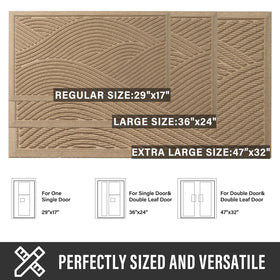 HIYARD stain-fade-resistant outdoor indoor mat withstands all weather conditions.