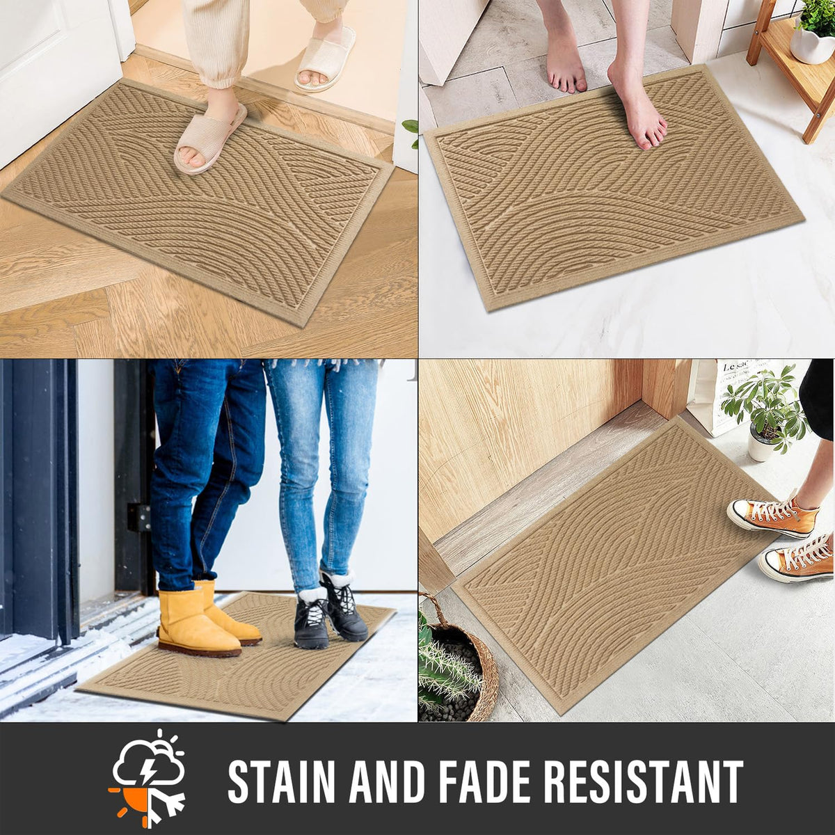 HIYARD weatherproof entrance mat for all-season use in any entry.