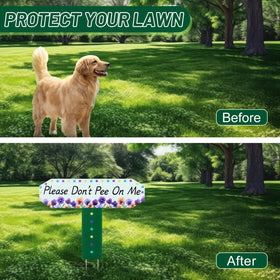 HIYZI Dog Sign, two-sided design improves visibility on walkways