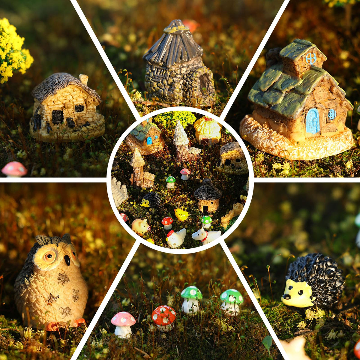 HIYZI fence accentuates borders and scenes in fairy gardens