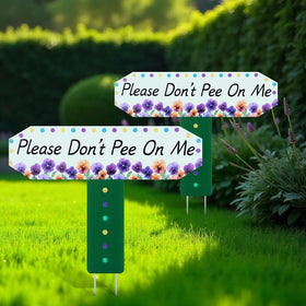 HIYZI No-Pooping Dog Sign, ideal for gardens and yards