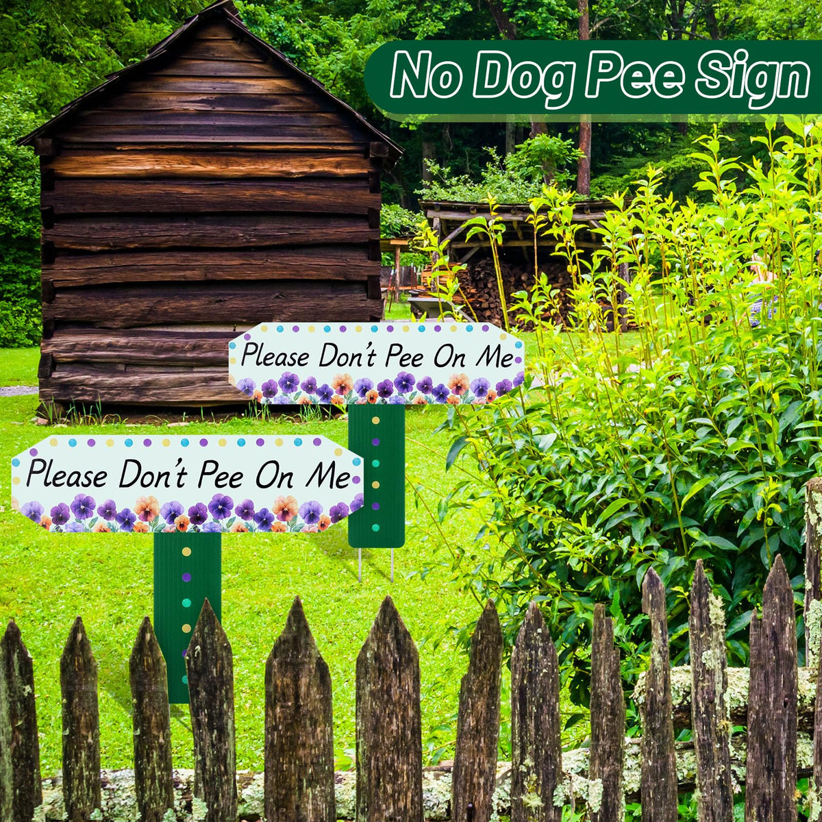 HIYZI Please Don't Pee on Me Signage, outdoor-durable for gardens