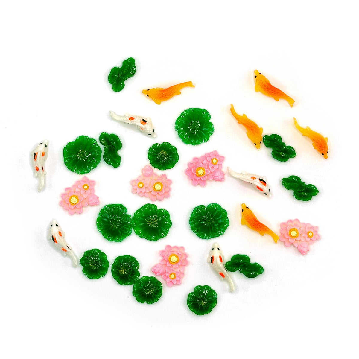 HIZEMLK 30pcs lotus leaf miniatures for terrariums and crafts