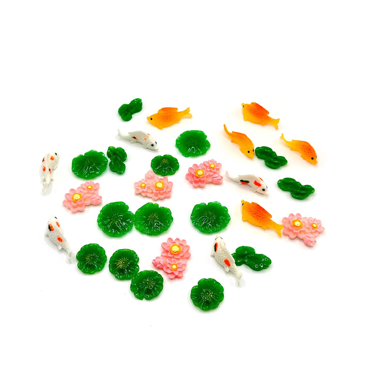HIZEMLK green lotus leaf detail enhances micro gardens