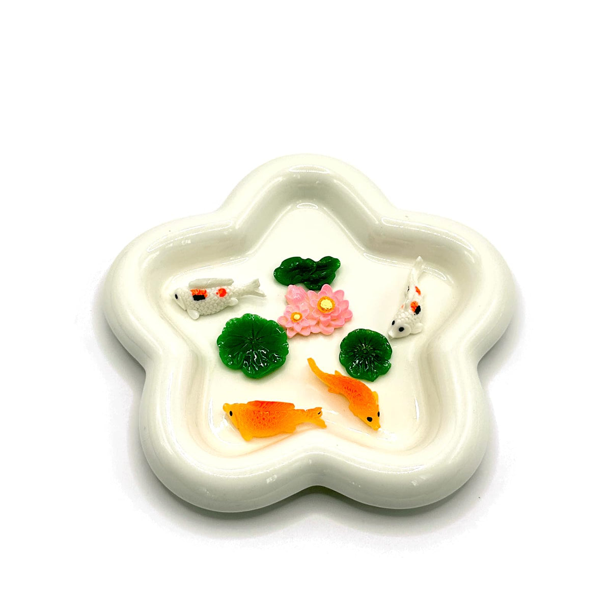 HIZEMLK white-striped koi fish miniature enhances miniature landscapes