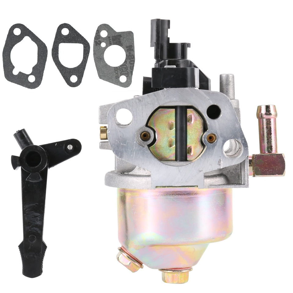 HJLIKE 951-12785 carburetor front view shows fitment for Troy-Bilt and Cub Cadet tillers