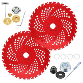 HK 2-pack 9-inch carbide-tipped blades ready for heavy-duty trimming