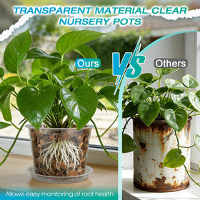 HKKZYT durable plastic nursery pot is lightweight and crack-resistant for reuse.
