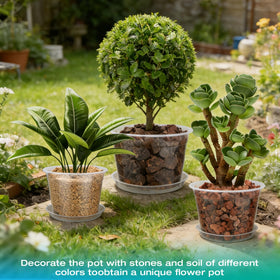 HKKZYT 12-inch pots enable creative gift ideas and decorative arrangements.