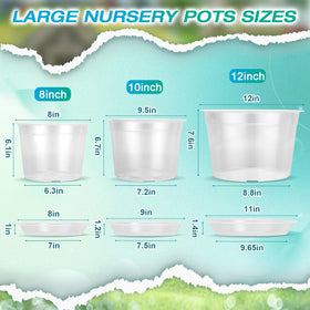 HKKZYT clear pot with saucers included keeps surfaces clean and prevents spills.