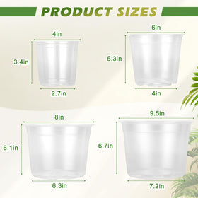 HKKZYT clear walls enable moisture and root monitoring in pots