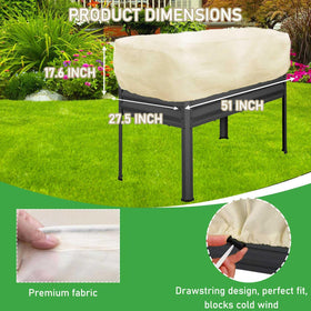 Hkvoxim freeze protection cloth for raised beds shielding vegetables from frost