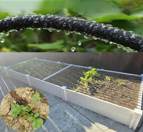 Hkvoxim garden-bed watering area shows targeted irrigation at roots.