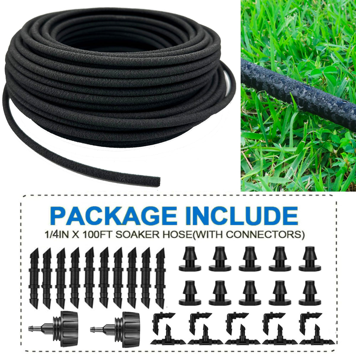 Hkvoxim hose folded for storage highlights compact, organized gardening.