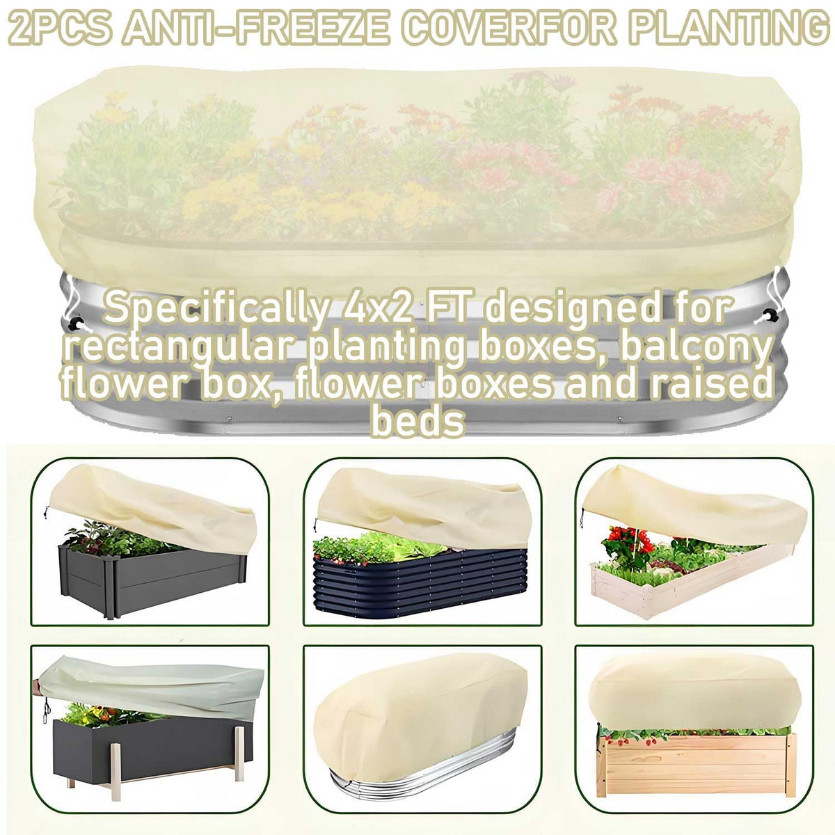 Hkvoxim raised bed frost cover blocks cold air and pests