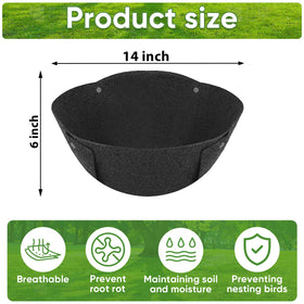 HKZ coco-fiber liner alternative showcasing moisture retention benefits.