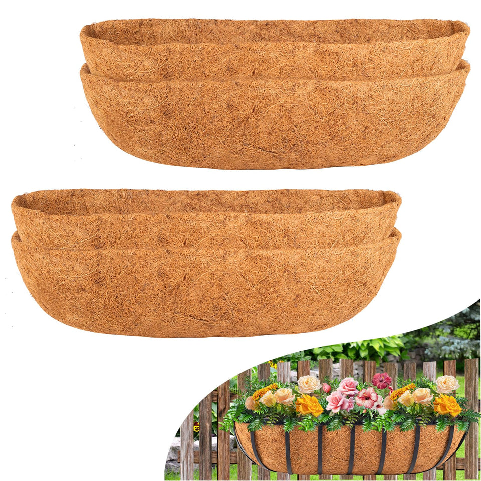 HKZ Coconut Liner in a 30-inch trough window box promotes airflow and drainage.
