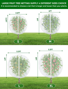 HKZ side-zipper netting enables easy fruit picking.