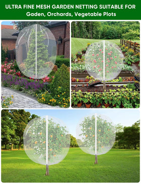 HKZ four-pack netting covers different beds and trees efficiently