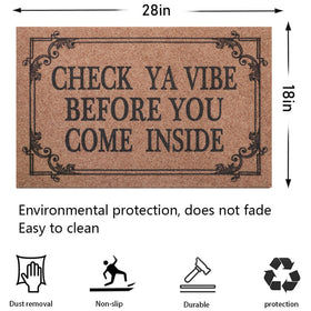 HLFMVWE anti-skid backing protects floors in busy entryways.