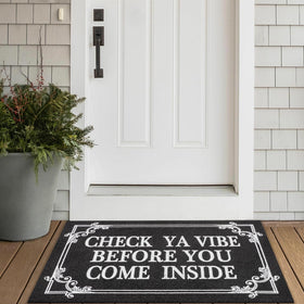 HLFMVWE front-door mat suitable for indoor and outdoor use.