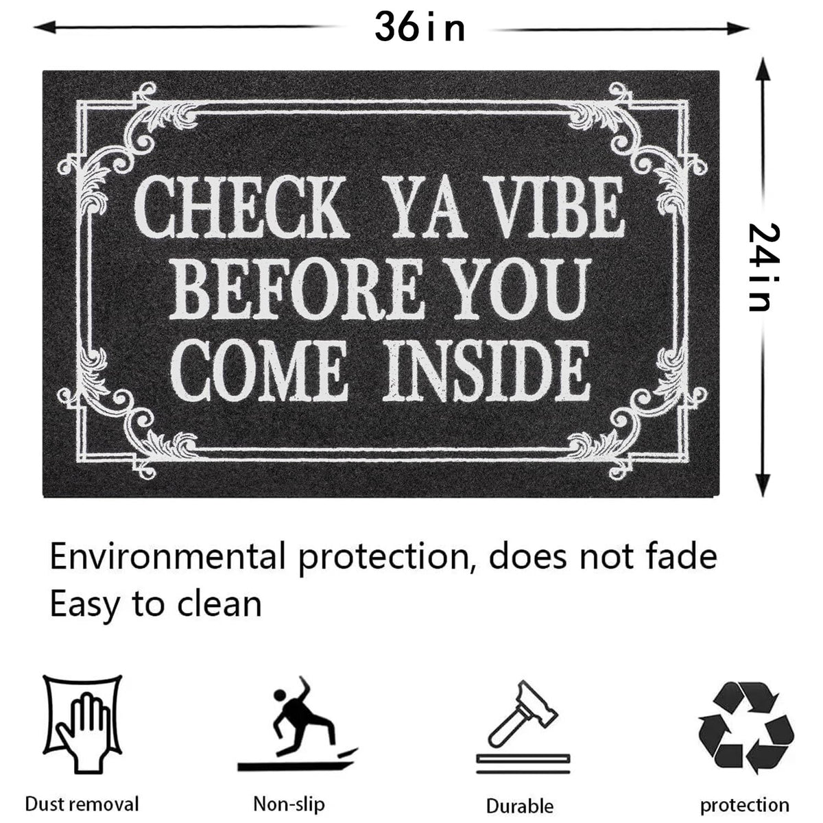 HLFMVWE gift-worthy doormat for housewarmings and holidays.