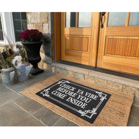 HLFMVWE low-profile 0.3 inch mat fitting under doors smoothly