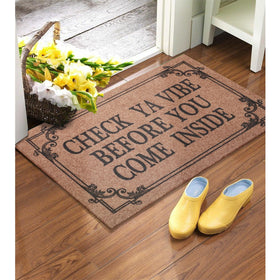 HLFMVWE non-slip doormat for entryway keeps floors clean in high-traffic zones.