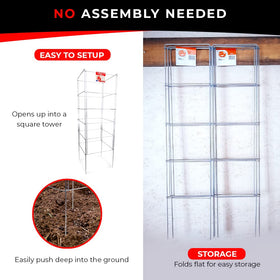 H&L Group Cedar Ridge 3-pack ready to support multiple plants in garden or pots.