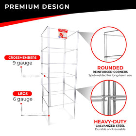 H&L Group Cedar Ridge 6-gauge legs provide strong support for heavy plants.