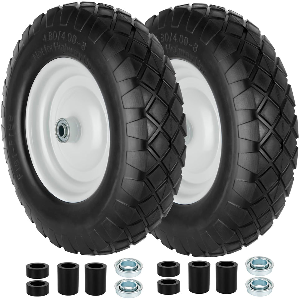 HLHgirl 4.80/4.00-8 flat-free tire close-up for puncture-free rolling