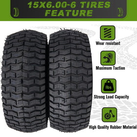 HLHgirl front tire supports up to 570 lbs for steady front traction.