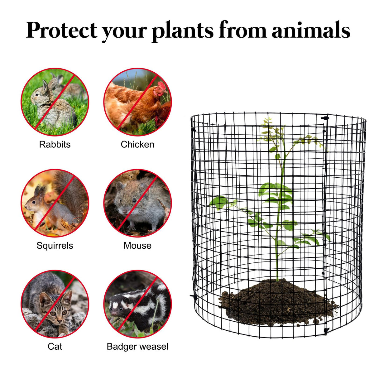 Hlimior metal mesh sheets provide durable, weatherproof garden protection