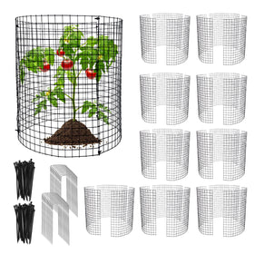 Hlimior round plant protector cage shields seedlings from rabbits while allowing sunlight