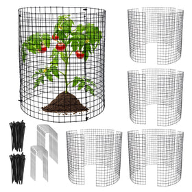 Hlimior round plant protector, 12-inch diameter, shields seedlings from rabbits.
