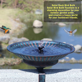HLQMFHT easy-install bird bath invites birds to sip, splash, and perch.