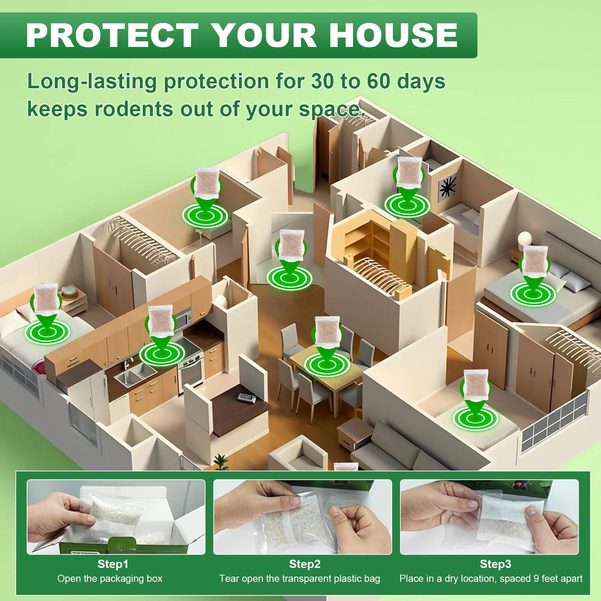 HLISIS basement/utility room setup showing discreet pest deterrence