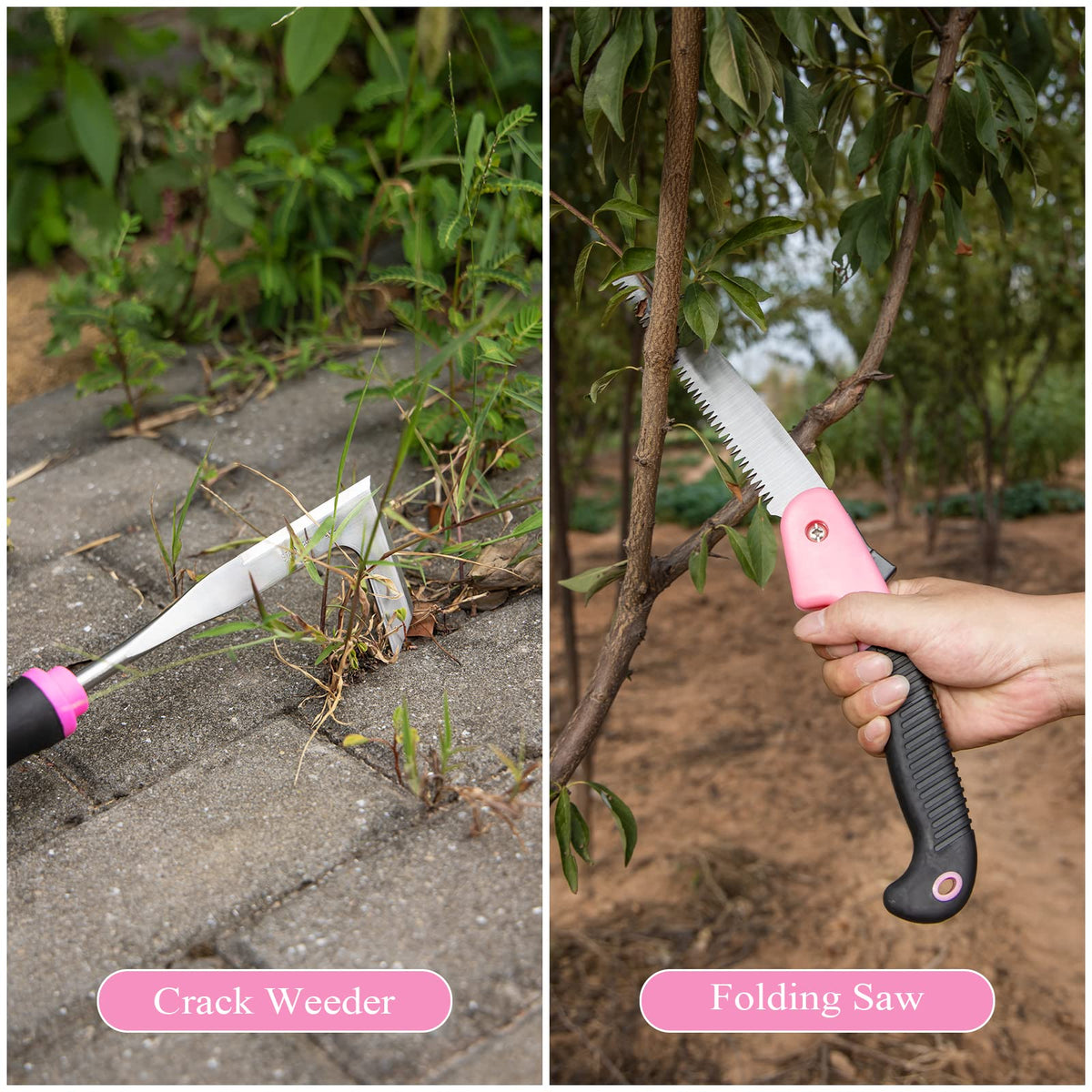 HLWDFLZ Knee pads provide comfort during extended gardening sessions.