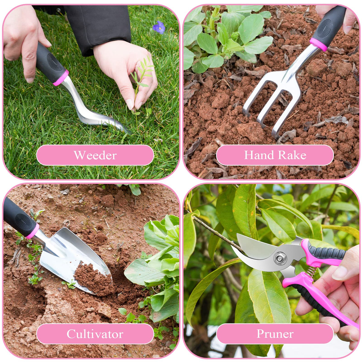 HLWDFLZ Pruning shears featuring ergonomic grip for clean cuts.