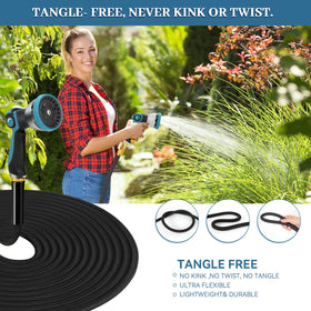 HmiL-U abrasion-resistant outer layer protects hose during garden use and storage