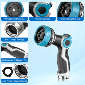HmiL-U ergonomic anti-slip handle stays secure when wet for comfortable use.