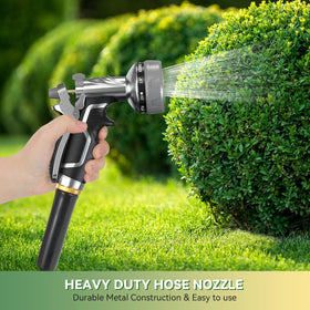 HmiL-U Garden Hose Nozzle ergonomic grip keeps hands comfortable.