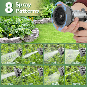 HmiL-U Garden Hose Nozzle thumb flow control adjusts pressure smoothly.