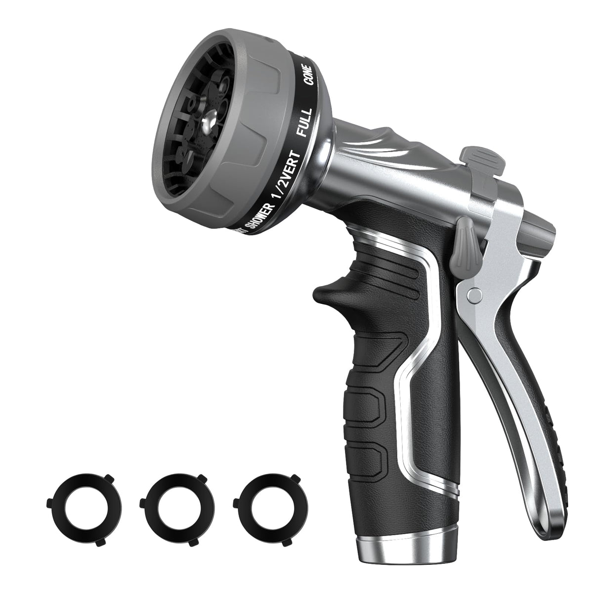 HmiL-U nozzle with metal body for durable outdoor watering.