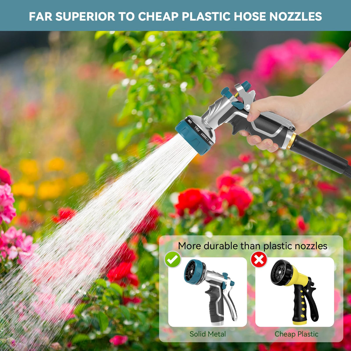 HmiL-U universal 3/4-inch GHT fit fits all standard hoses without adapters.