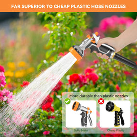 HmiL-U universal-fit 3/4 inch nozzle fits standard hoses without adapters.