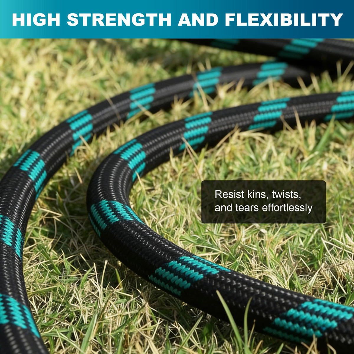 HmiL-U versatile garden hose supports washing windows, patios, and pet baths.